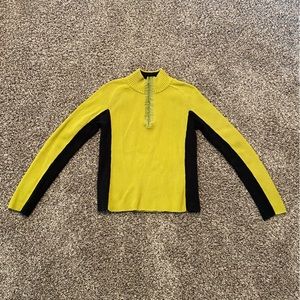 Vintage DKNY Active Ribbed Sweater Quarter Zip